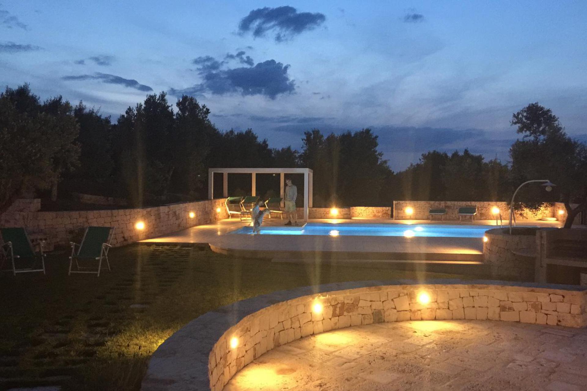 Private trullo with pool in olive orchard